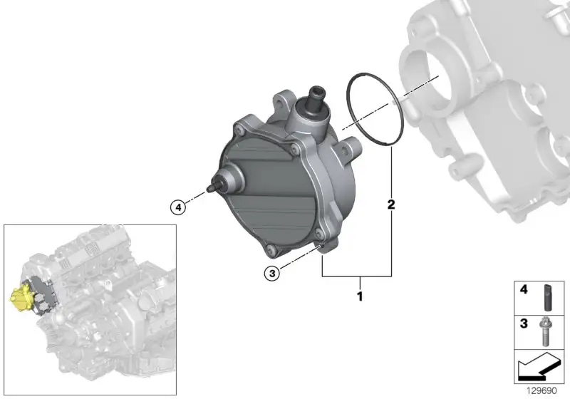 BMW Vakuumpumpe E53 E60 E61 E63 E64 E65 E66 E70 11667635657 - 5er
