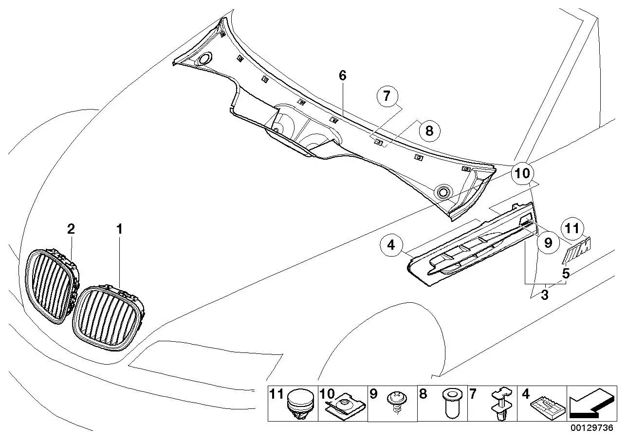 BMW Clip E70 E71 E72 51132495559 - Bildposition 04