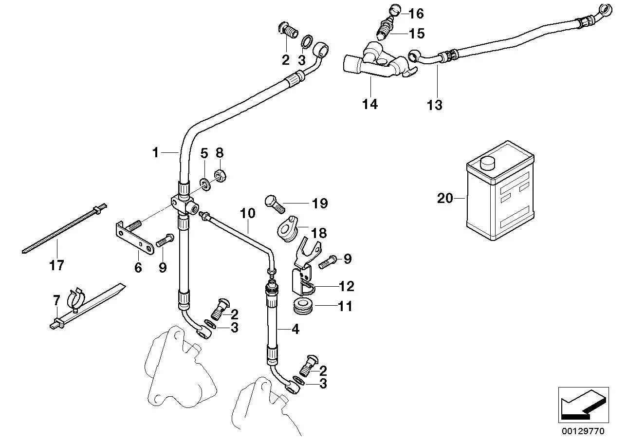 BMW Bremsschlauch R22 34327654203