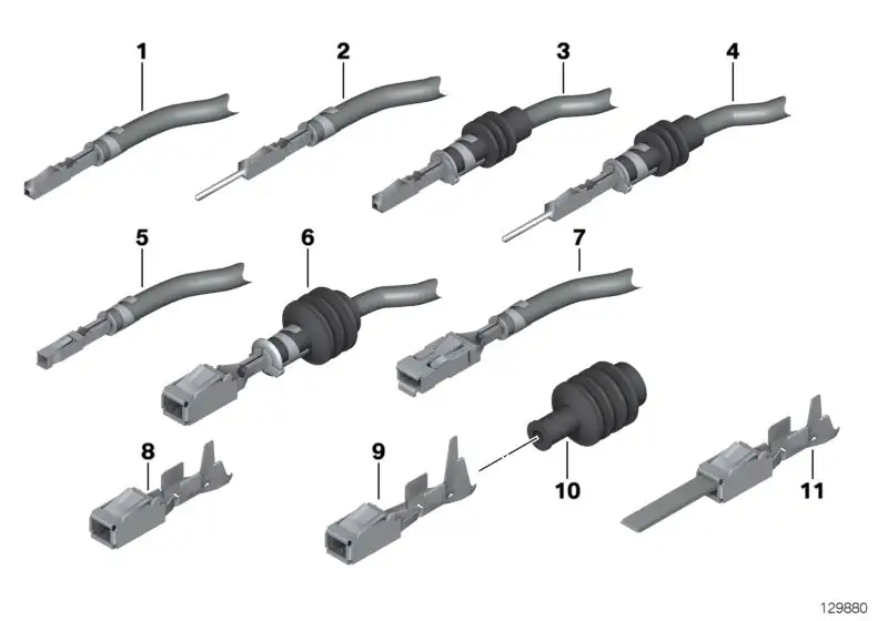 BMW Einzelleiterabdichtung E36 E38 E39 E46 E52 E53 E60 E61 E63 E6