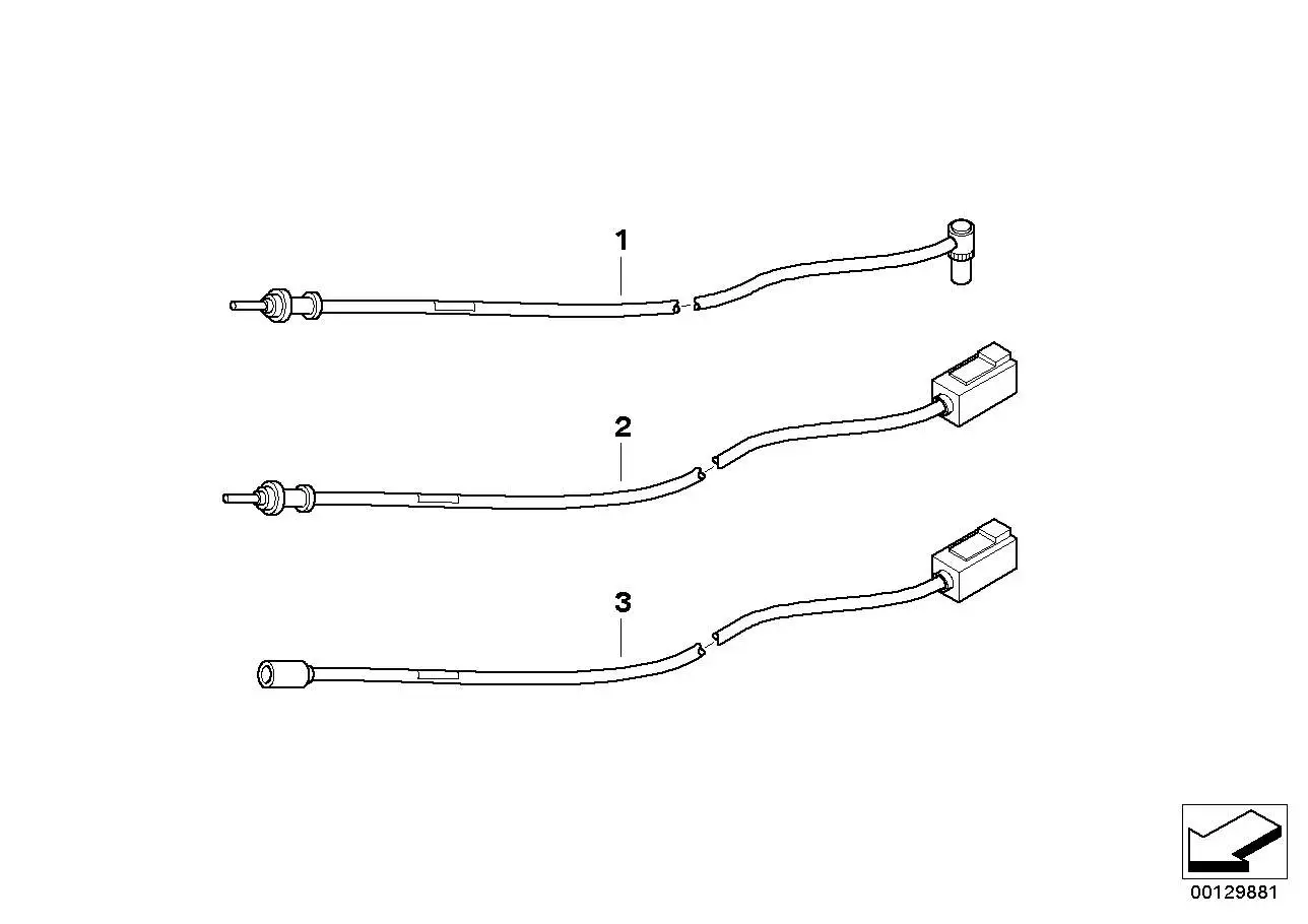 BMW Antennenkabel GPS E46 61126908107