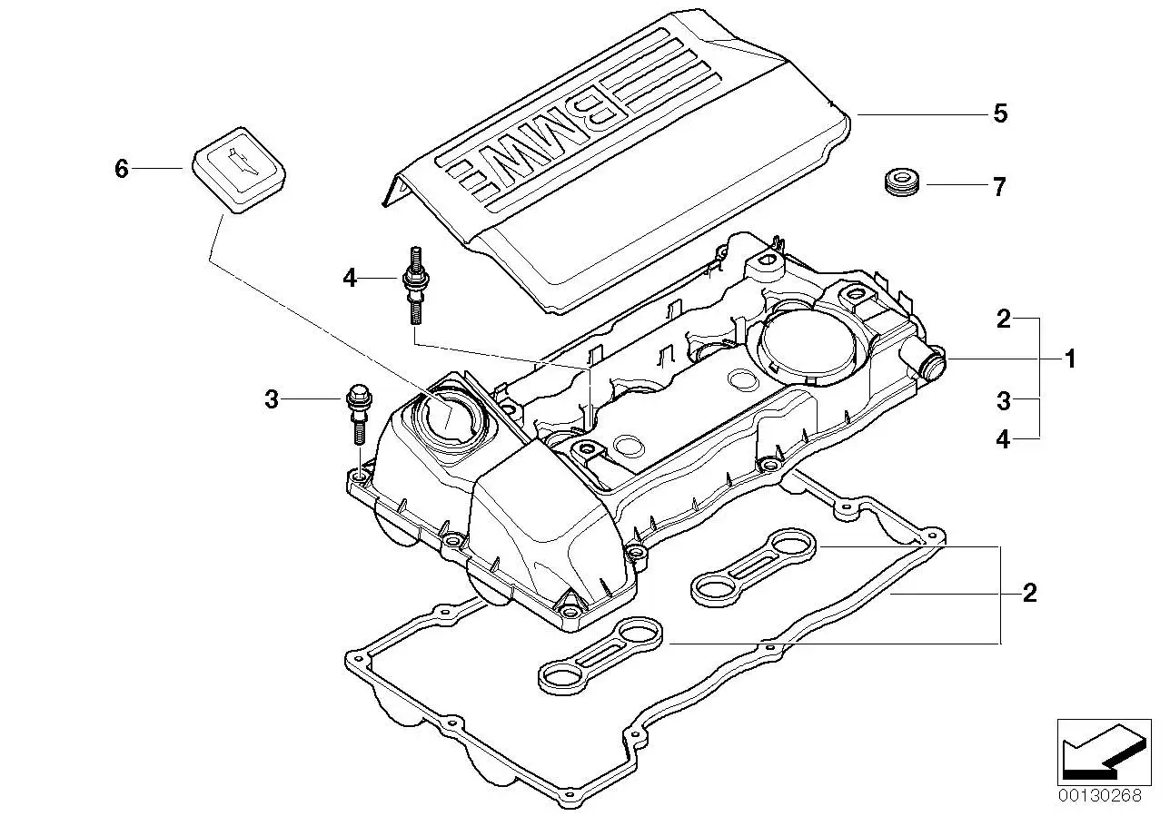 BMW Zylinderkopfhaube komplett E81 E87 E90 11127568579 - 1er E81,