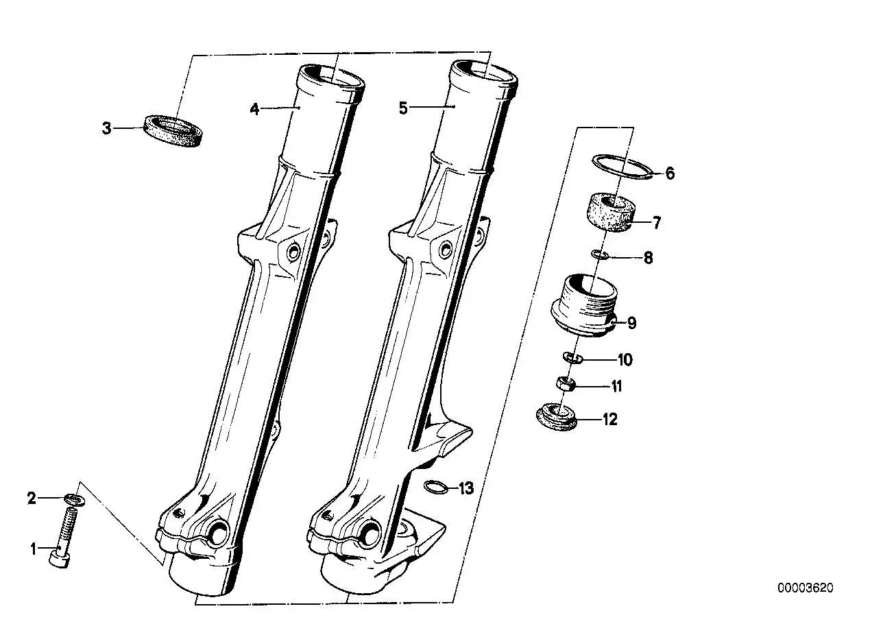 BMW Sechskantmutter R50 R60 R75 R90 R90S 07119922096 - 2474, 2477