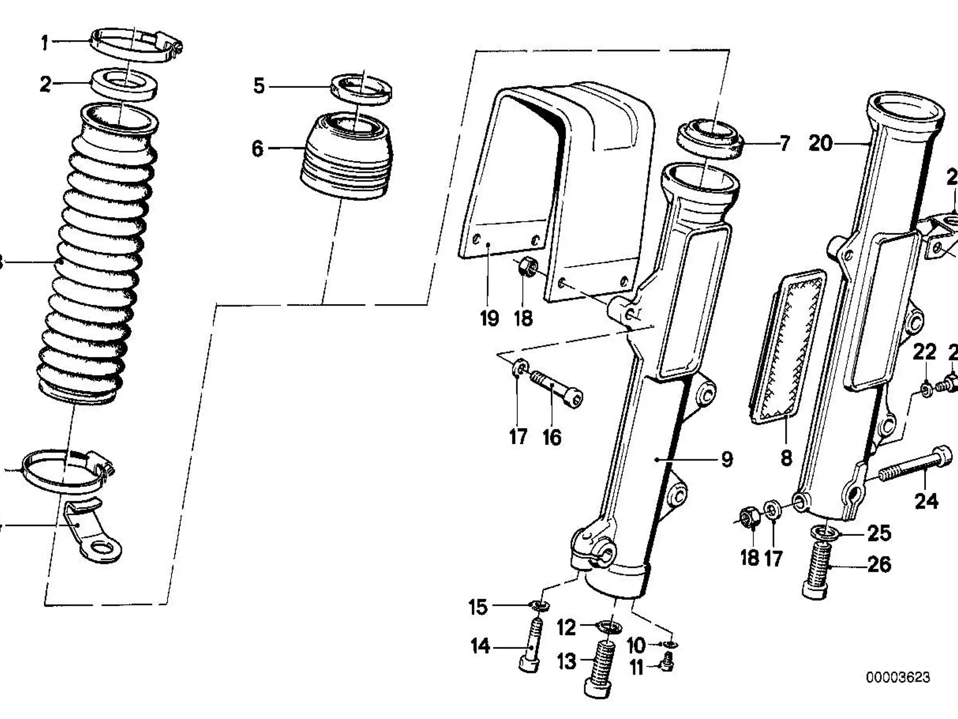 BMW Faltenbalg 31421241666
