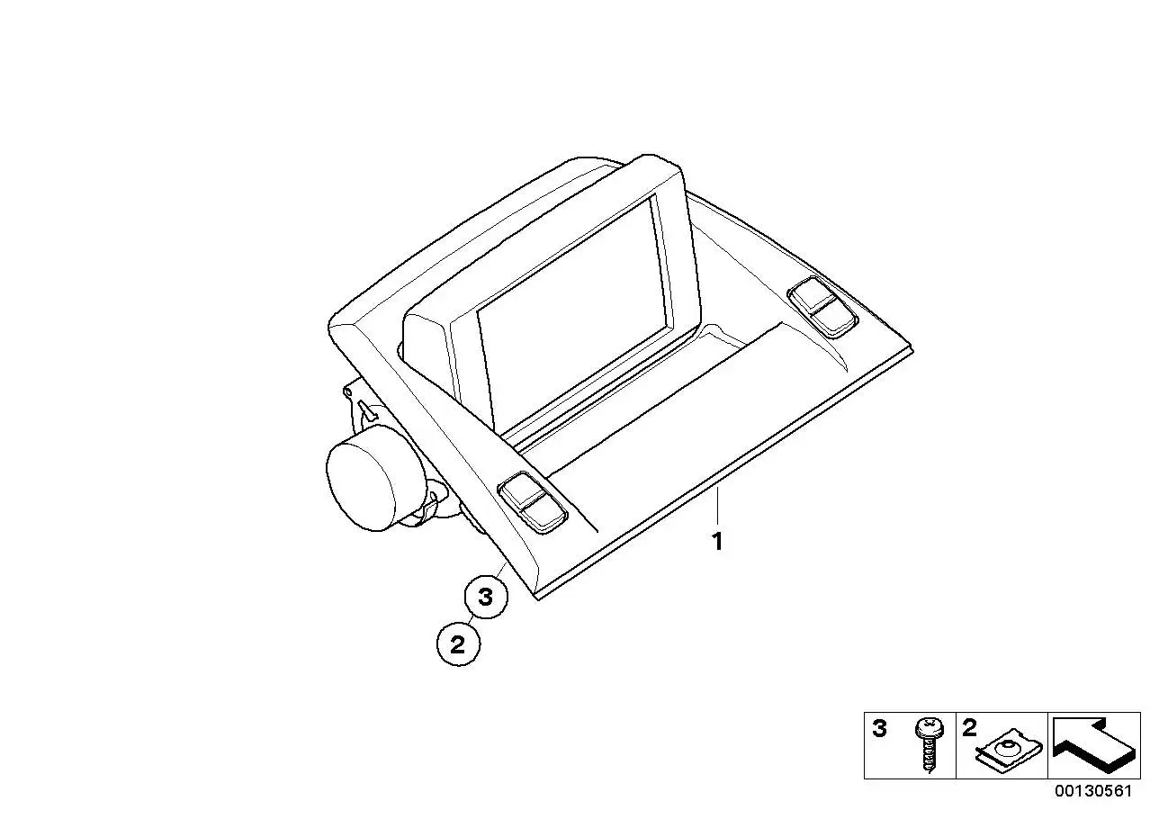 BMW Central Information Display E83 65503452285 - X3 E83 SAV / Bi