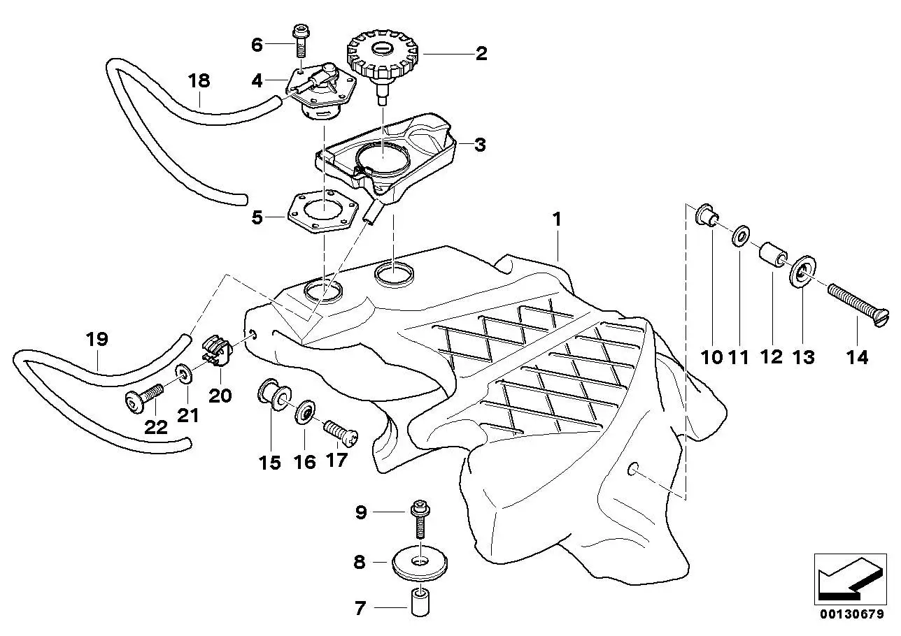 BMW Kraftstoffbehälter 16117712436