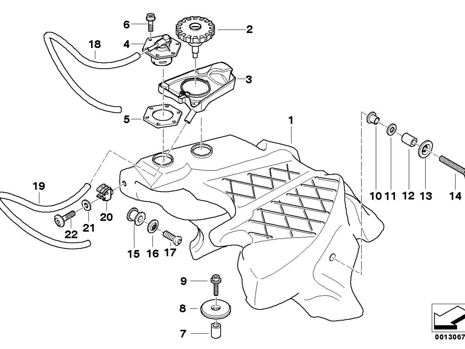 BMW Gummilager K25 K26 K28 K29 K41 K44 16112309228