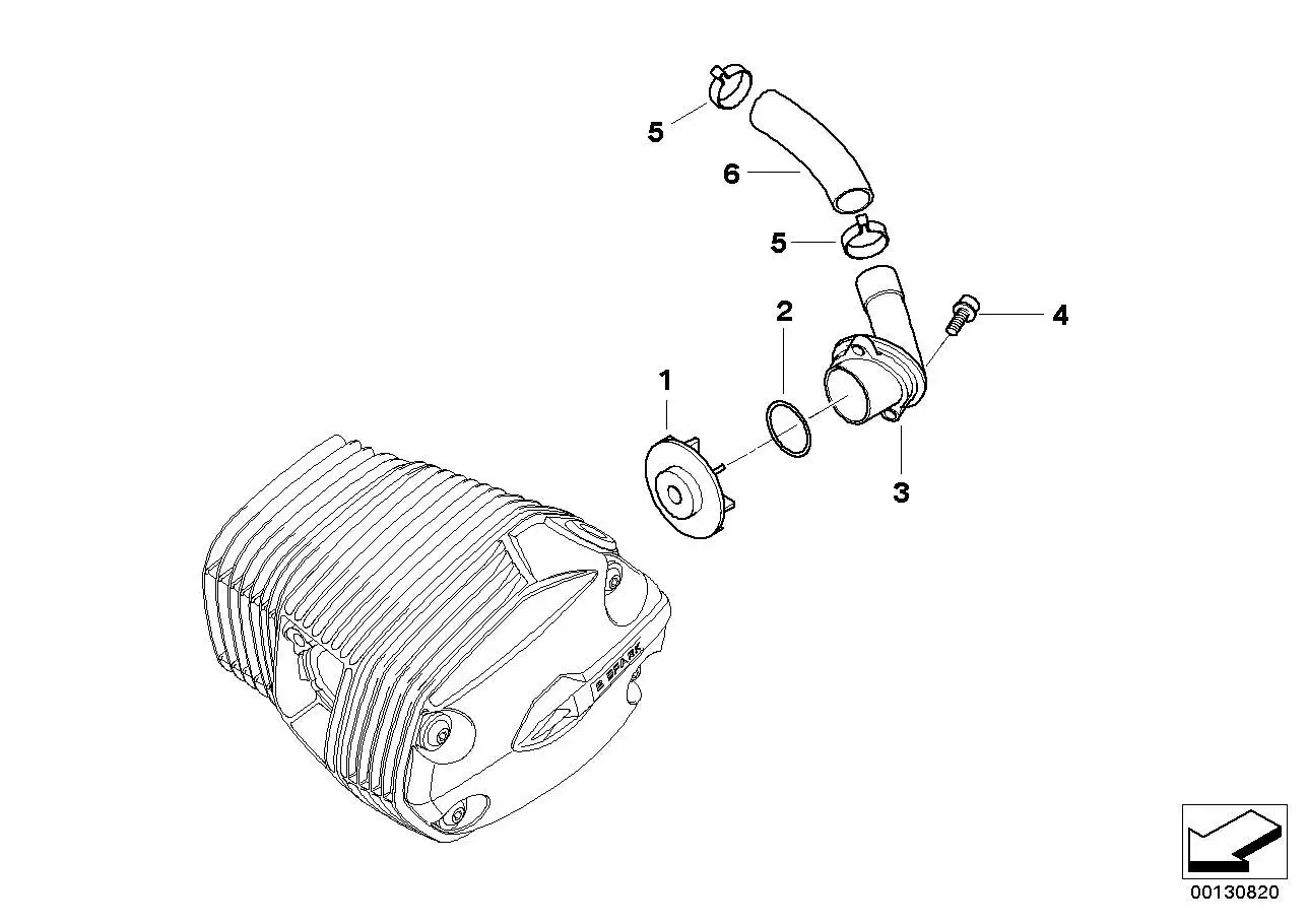 BMW Entlüfterstutzen A67 K25 K25H K26 K27 K28 K29 11157674098 - B