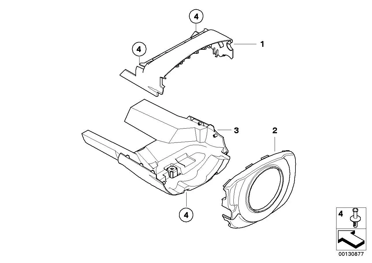BMW Verkleidung Oberteil E60 E61 E63 E64 61316947772 - 5er, 6er