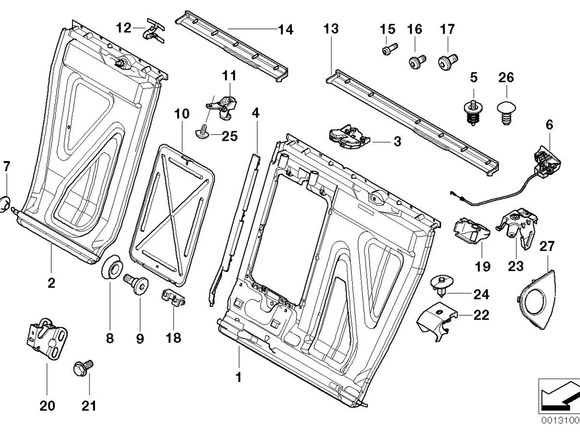 BMW Clip E46 52207001301
