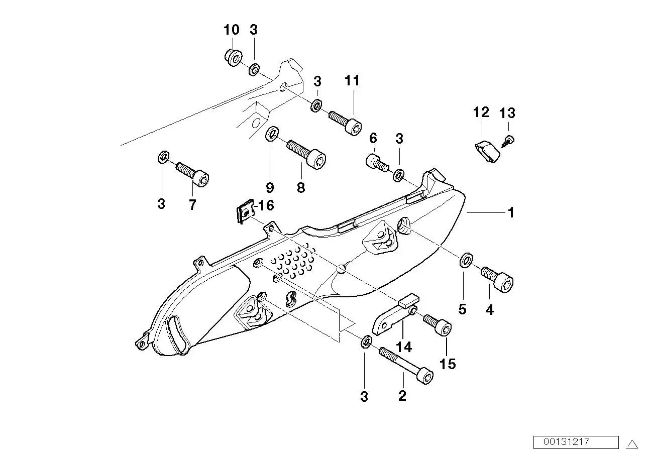 BMW Fussrastenplatte rechts R22 46712335898