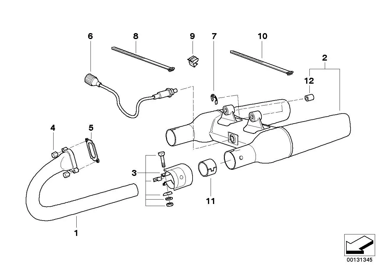 BMW Abgaskrümmer links K30 18117654793