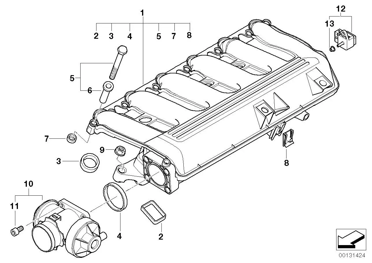 BMW Tülle E46 E53 E60 E61 E63 E64 E65 E66 E70 E71 E83 E90 E91 E92