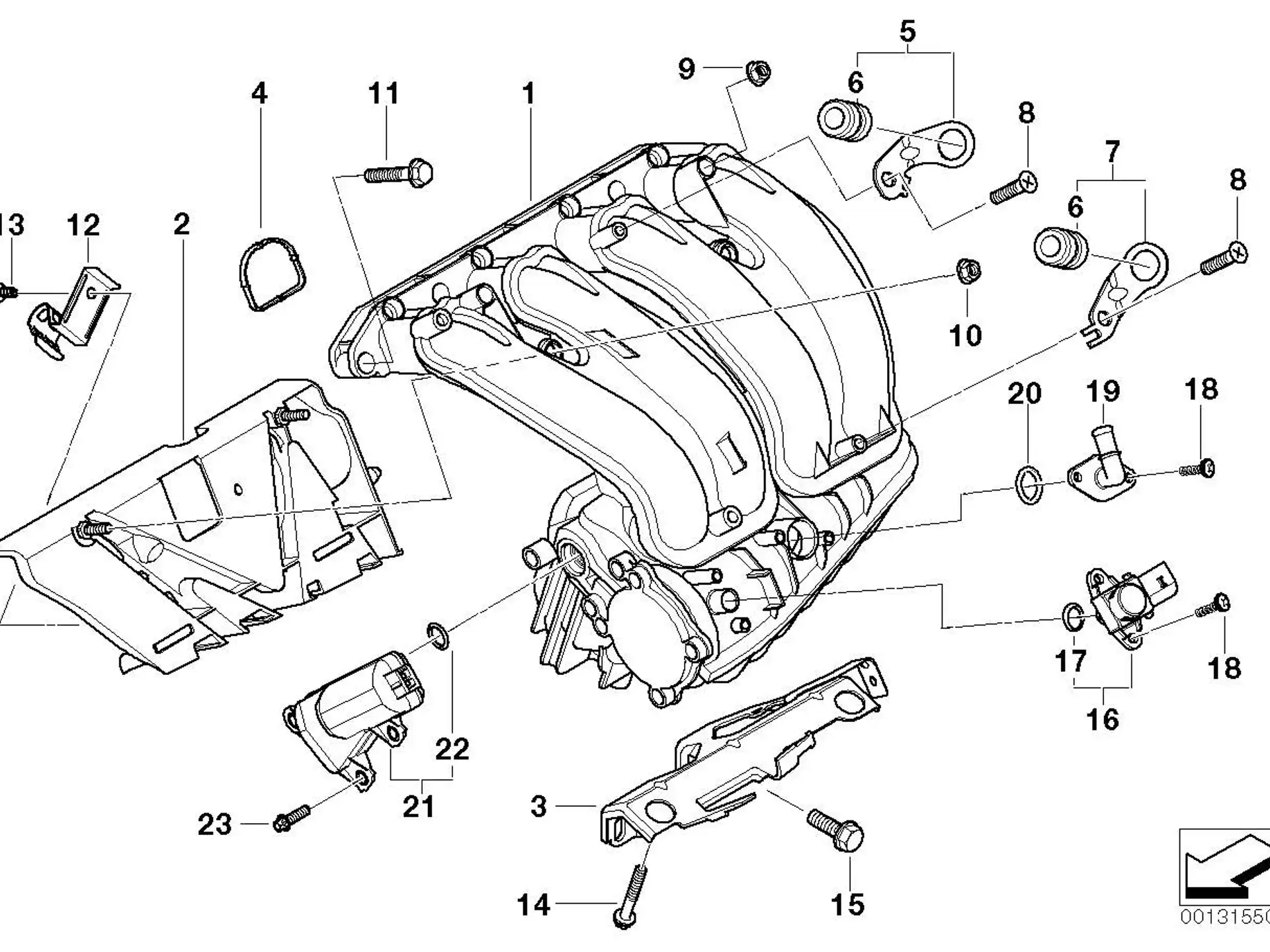 BMW Torxschraube mit Scheibe E46 11617512372