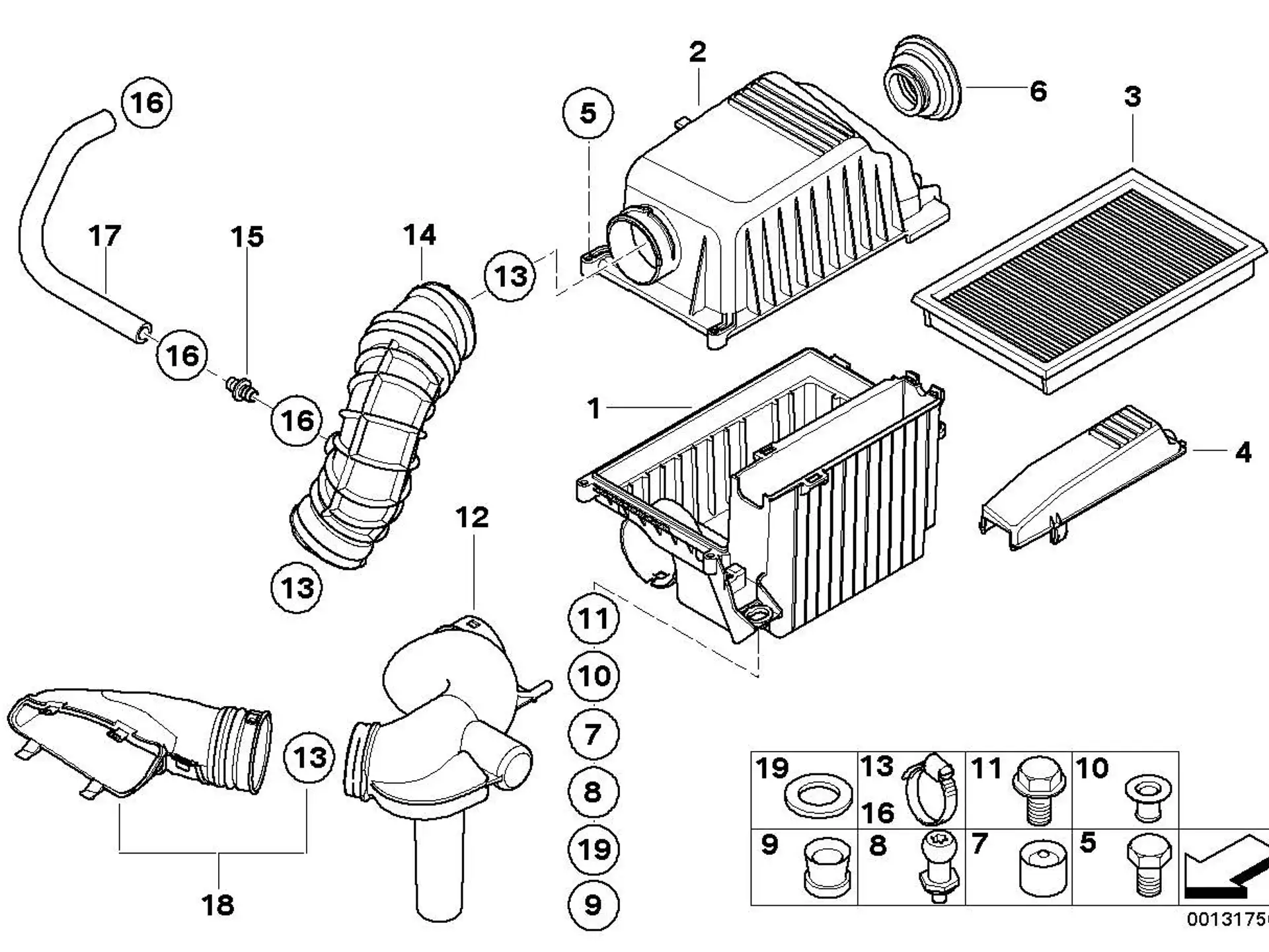 BMW Faltenbalg R52 R53 13721491743