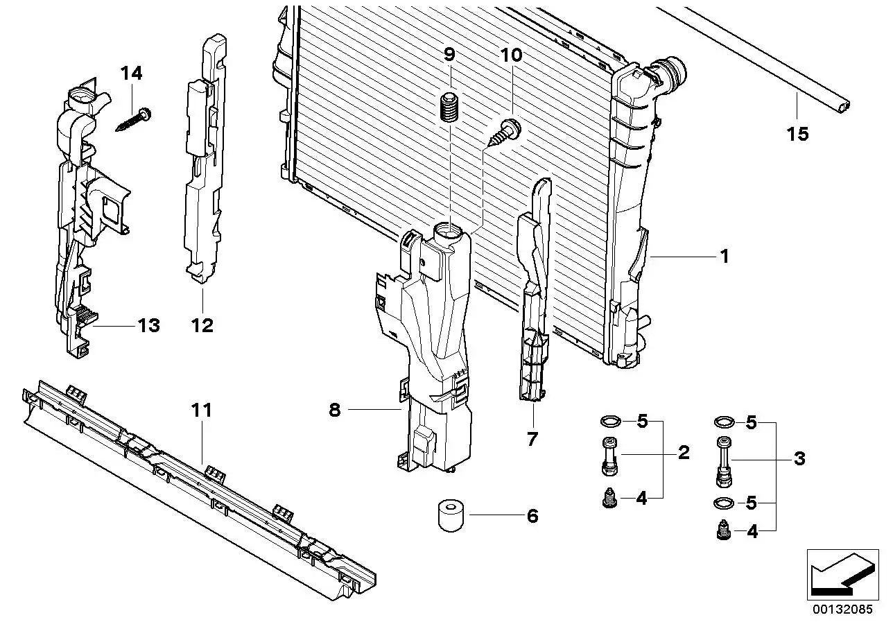 BMW Abdichtung E83 E85 E86 17113400015