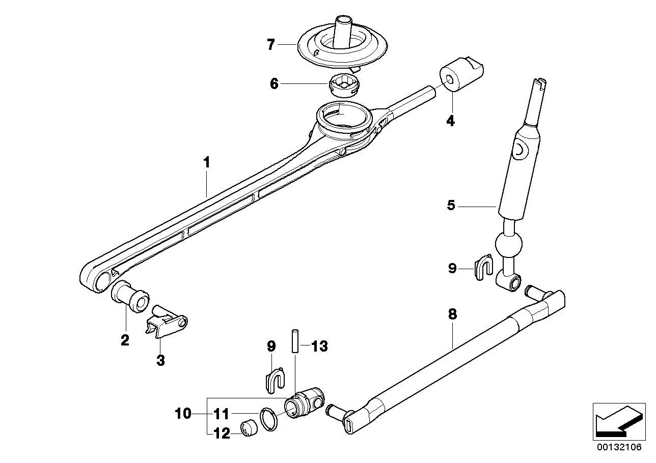BMW Lagerbolzen D=10mmx40mm E23 E24 E28 E30 E32 E34 E36 E46 E85 E87 25111221849