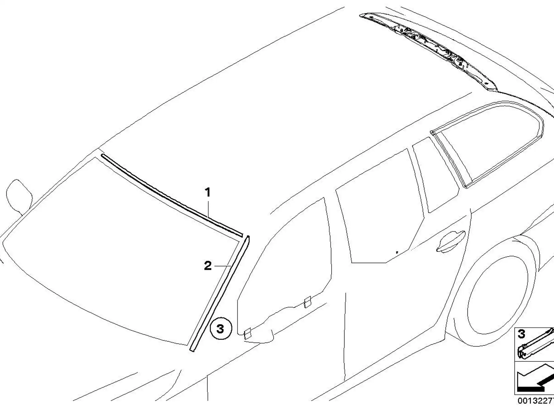 BMW Abdeckung Frontscheibe E60 E61 51317166841