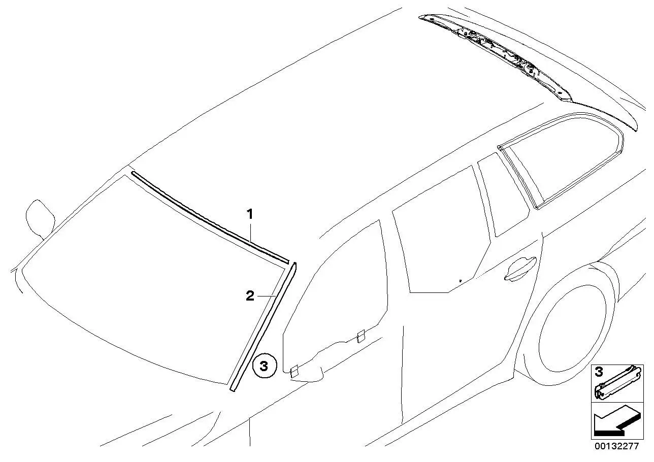 BMW Abdeckung Frontscheibe E60 E61 51317166841 - 5er E60, 5er E61
