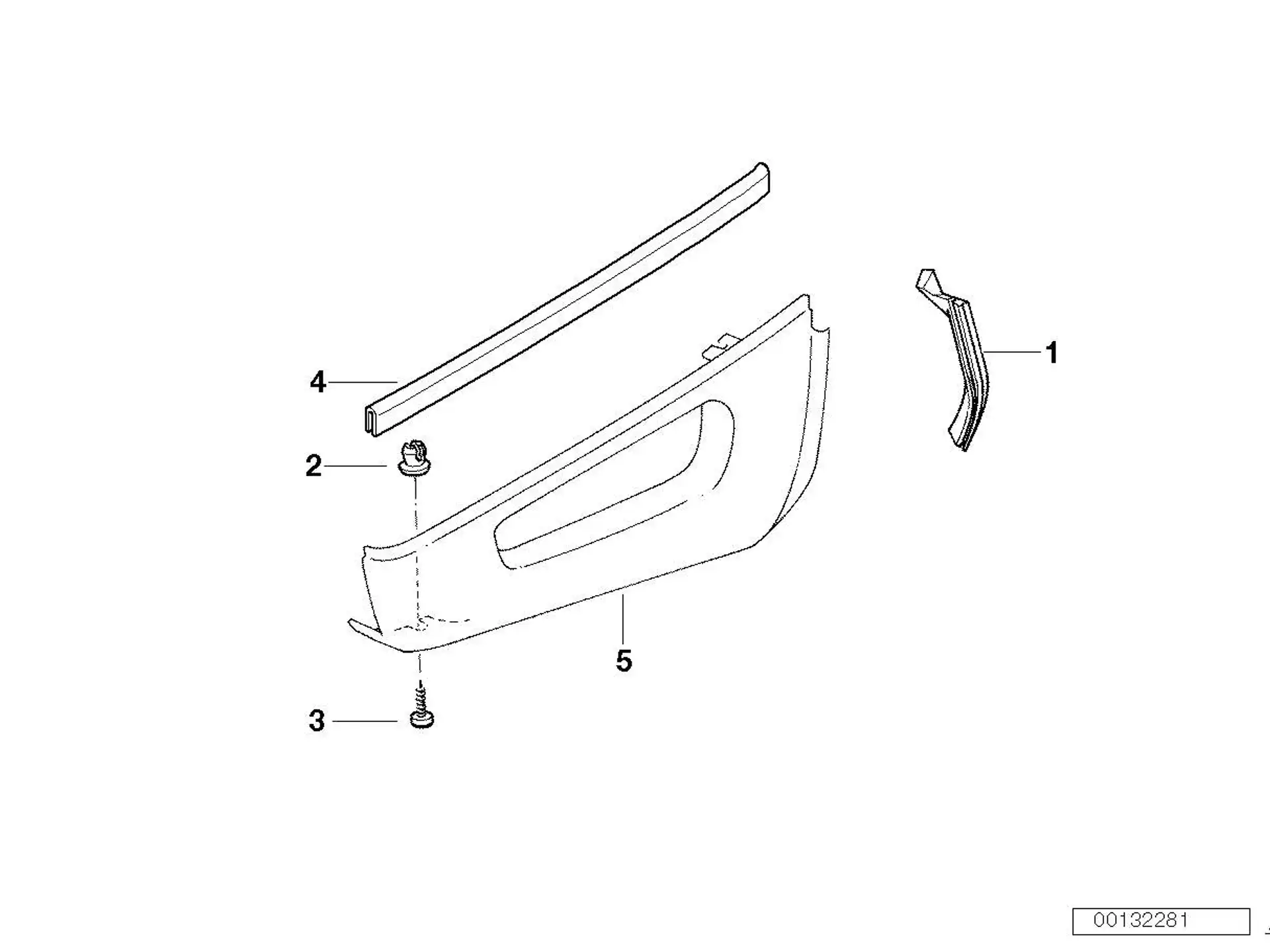 BMW Kantenschutz K30 R21 R21A R22 R28 34322331053