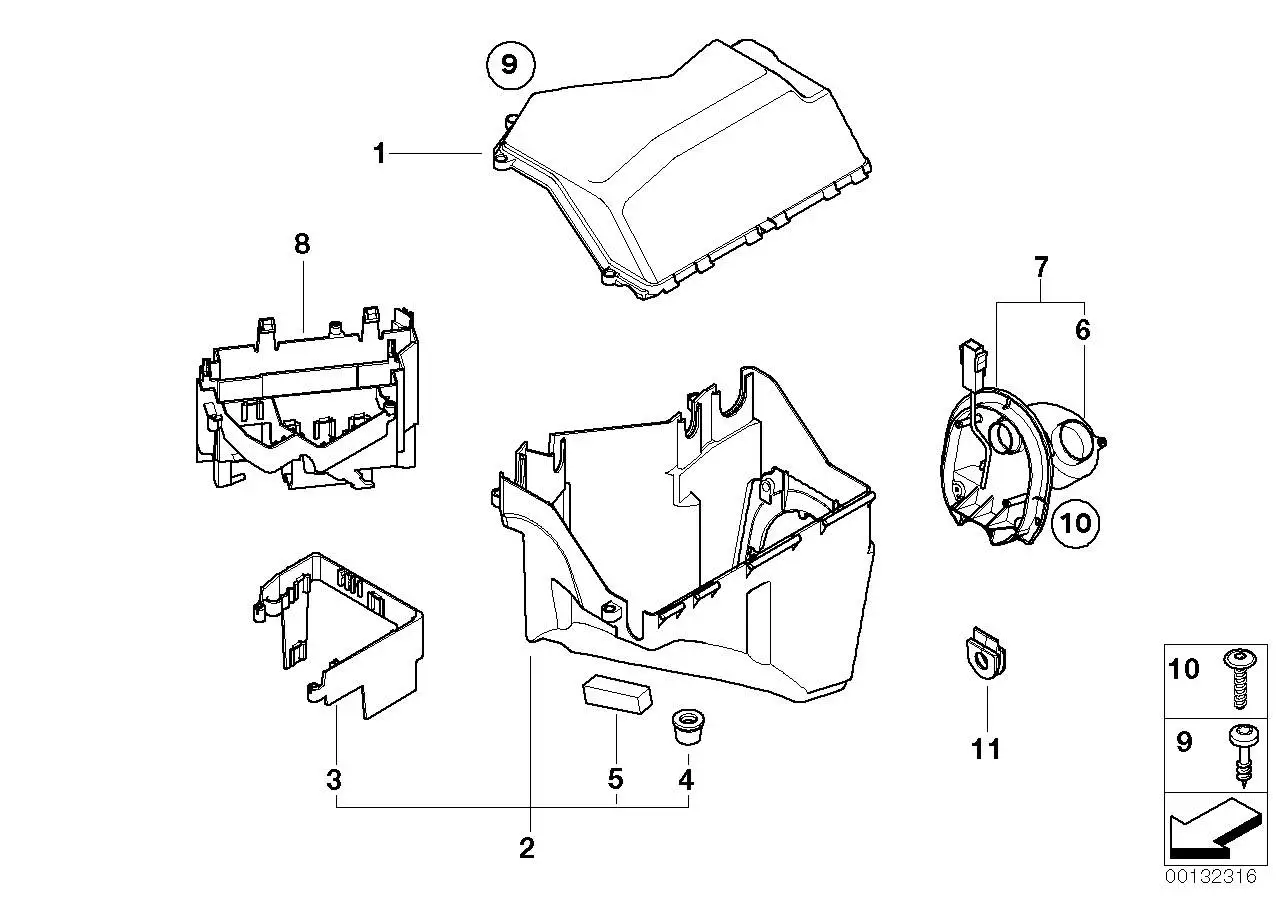 BMW E-Box Lüfter E38 E39 E46 E52 E53 E60 E61 E65 E66 E70 E71 E83