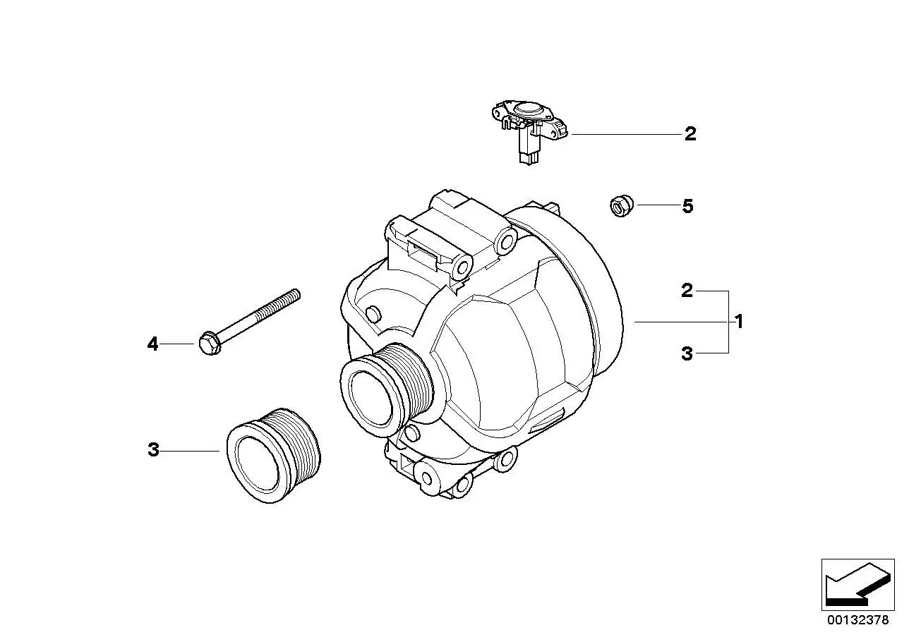 BMW Riemenscheibe Generator E46 E60 E61 E63 E64 E65 E70 E81 E82 E