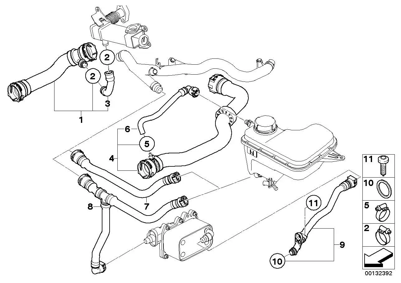 BMW Kühlmittelschlauch E83 17123449106