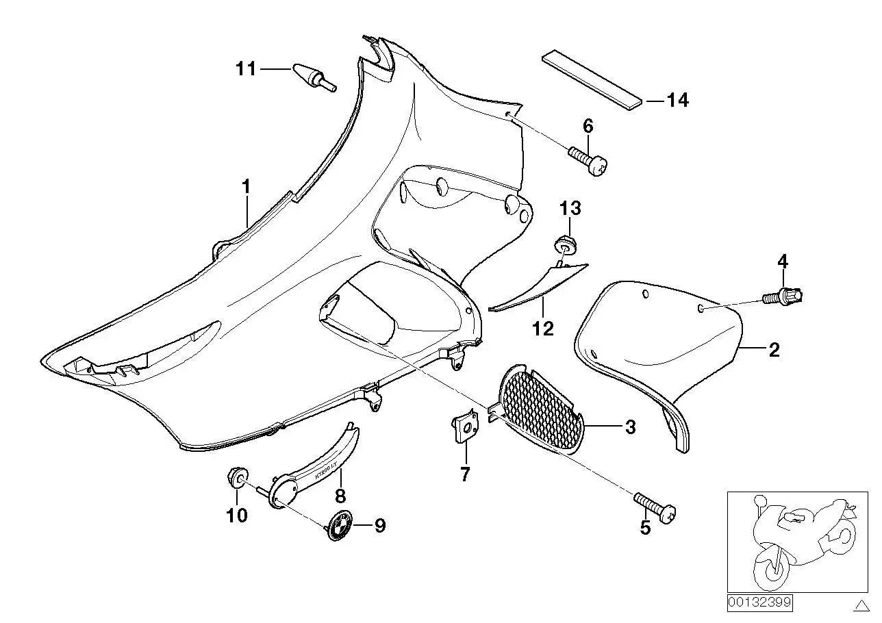 BMW Träger Plakette 51137676728