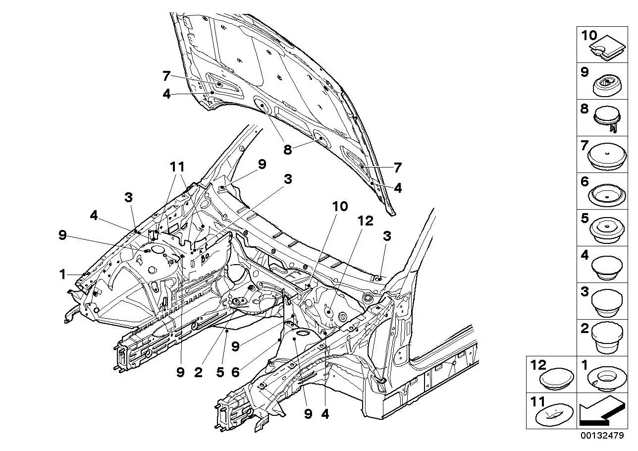 BMW Stopfen E46 E83 51718232926 - Bildposition 10
