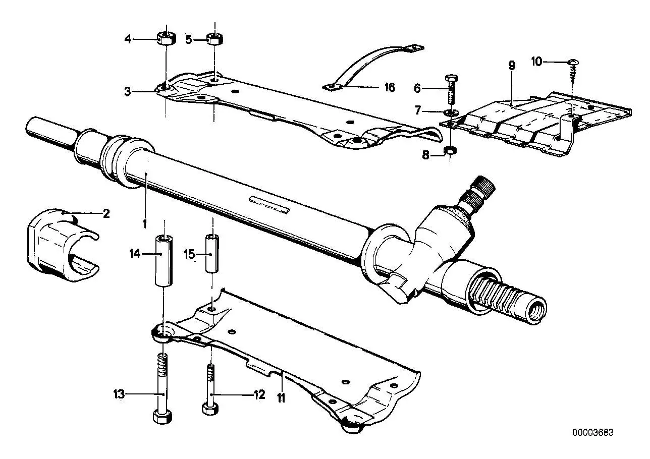 BMW Gummilager E21 32111120433 - 3er E21 Limousine /