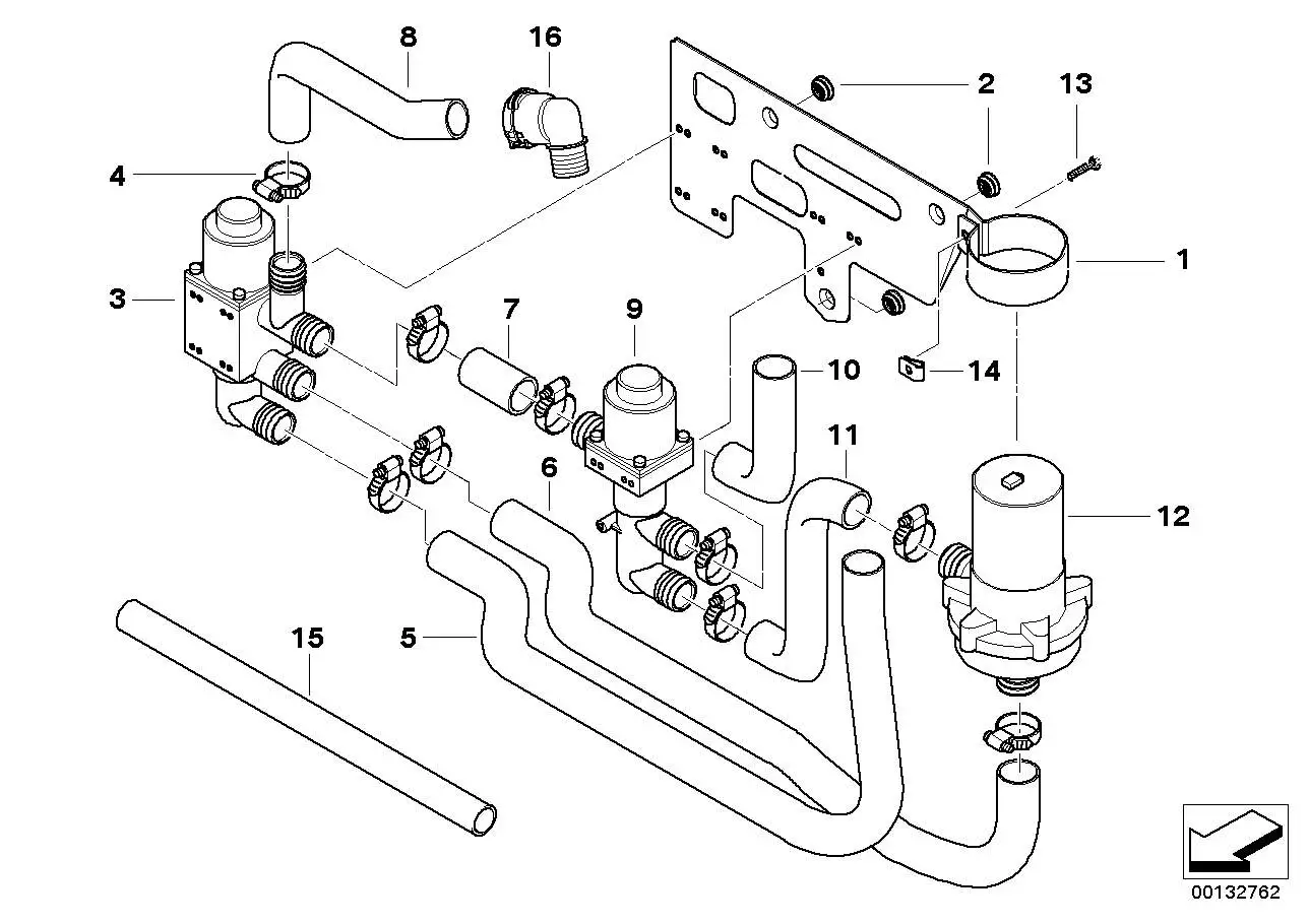 BMW Absperrventil Latentwärmespeicher E39 64128368561