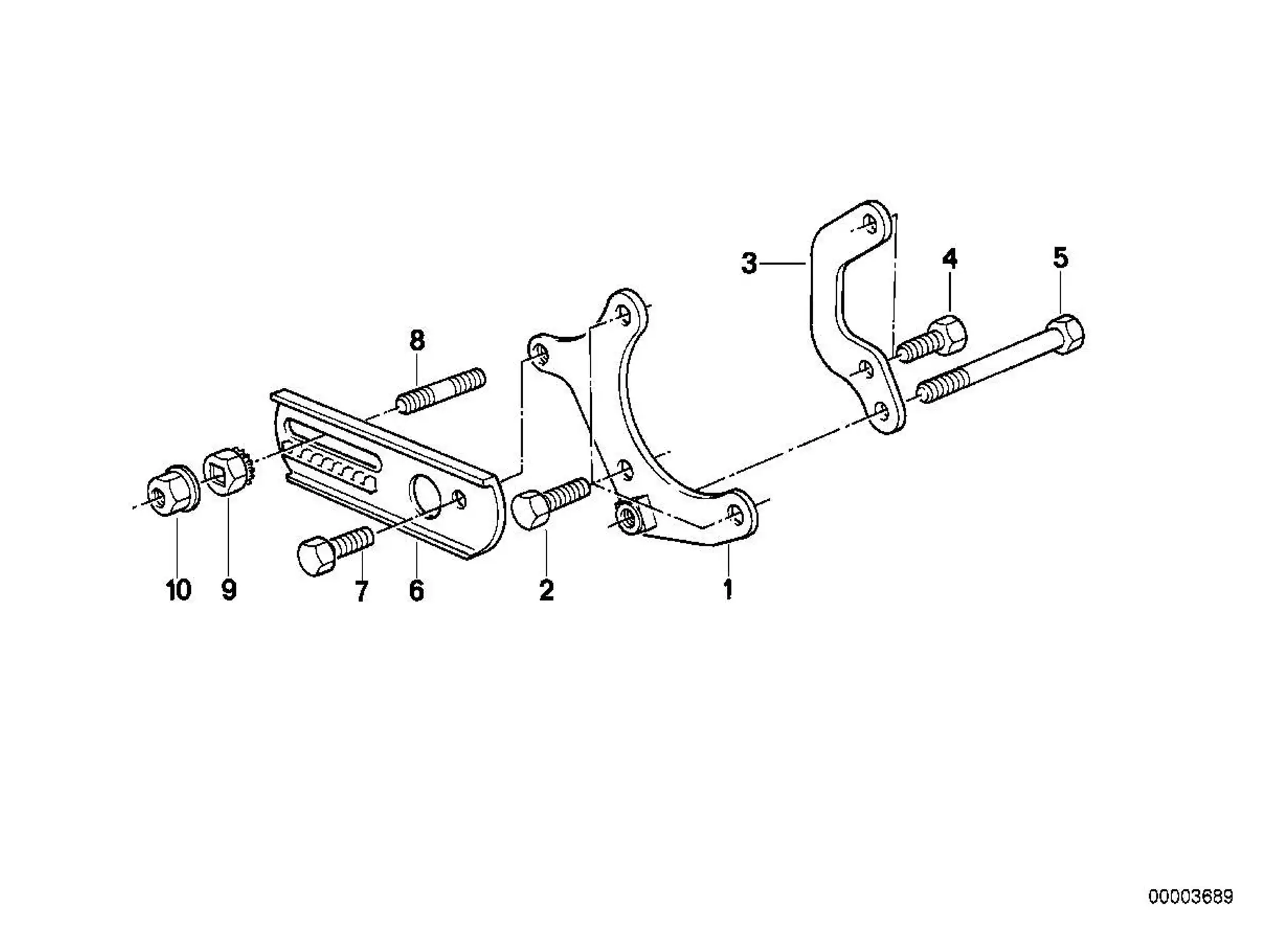 BMW Spannlasche E30 E34 32421714641