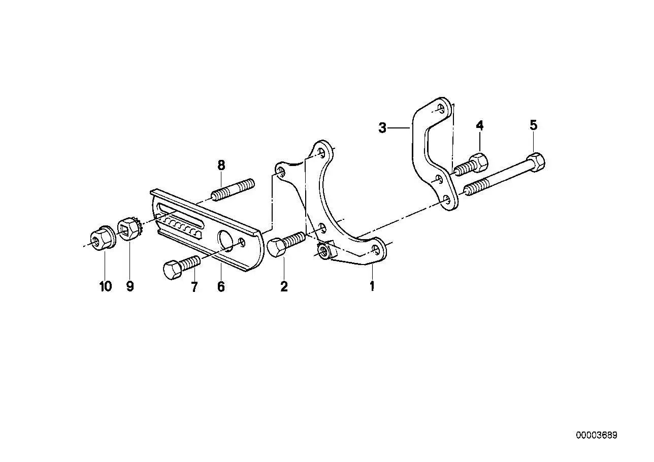BMW Spannlasche E30 E34 32421714641