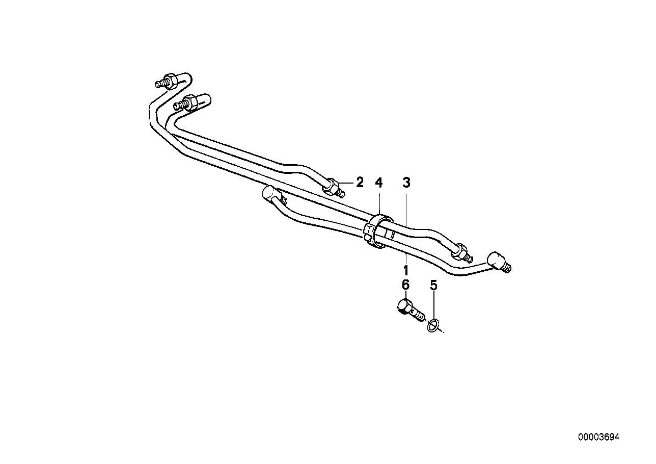 BMW Rohrleitung E30 32131132817