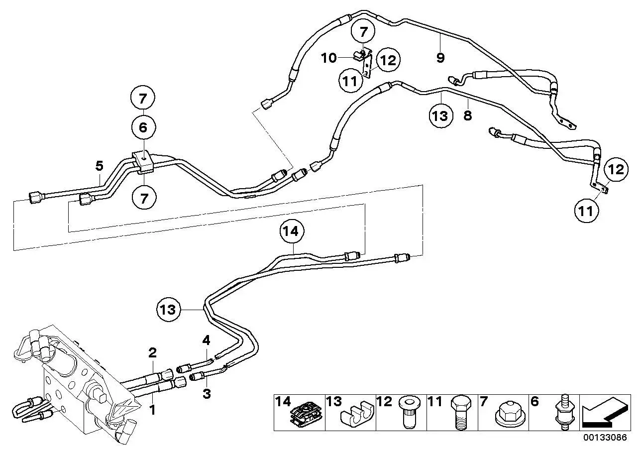 BMW Druckleitung E60 E61 37106780568