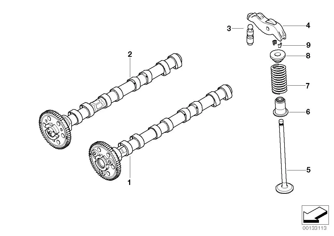 BMW Schlepphebel E38 E39 E46 E53 E60 E61 E63 E64 E65 E66 E70 E71
