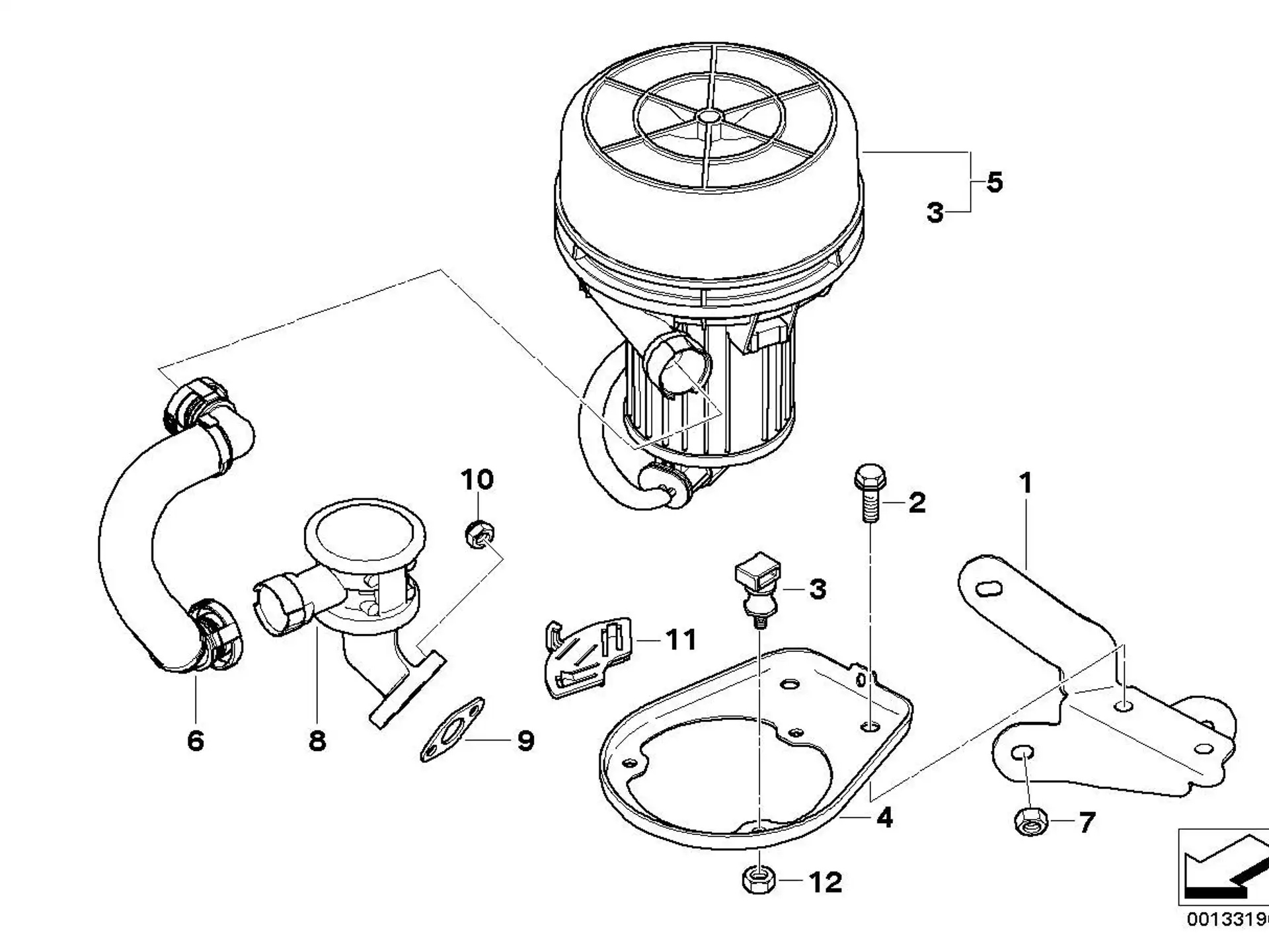 BMW Druckschlauch E83 11723420627