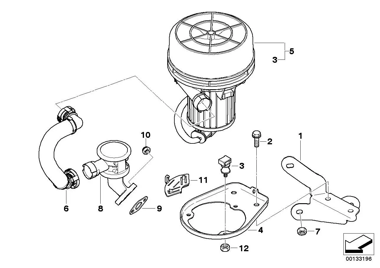 BMW Druckschlauch E83 11723420627