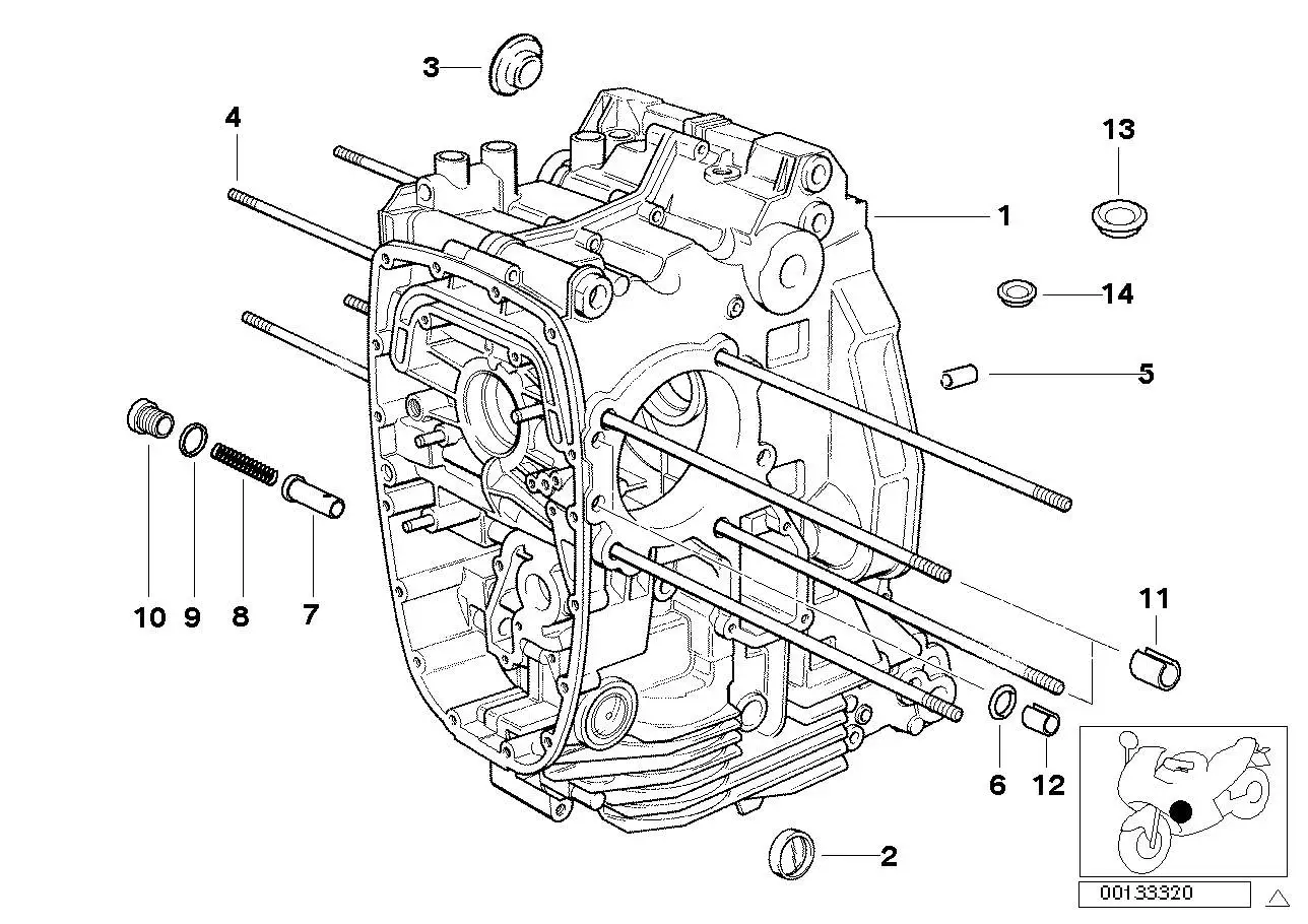 BMW Motorgehäuse für Thermostat K30 11111342716