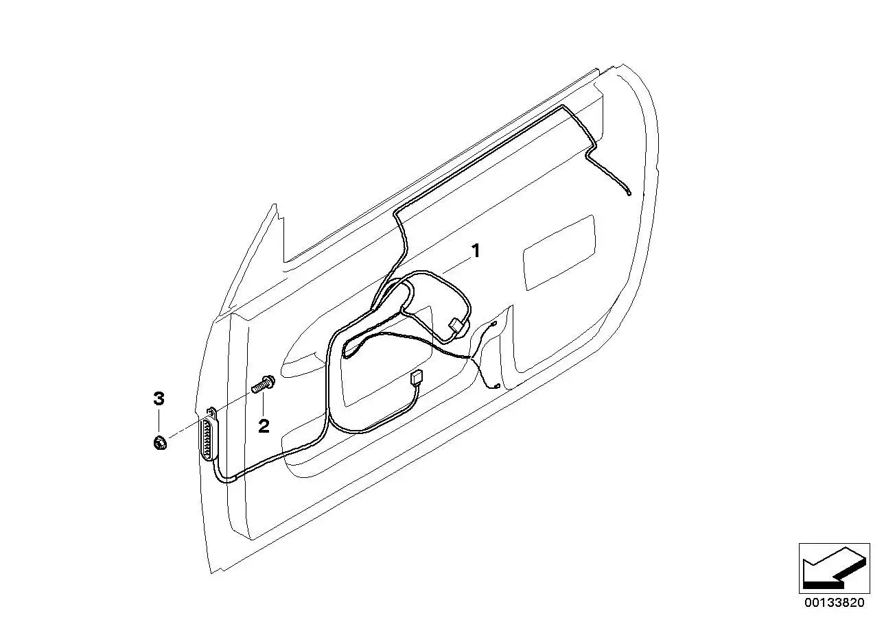 BMW Kabelsatz Fahrerseite E63 E64 61129175939 - Bildposition 01