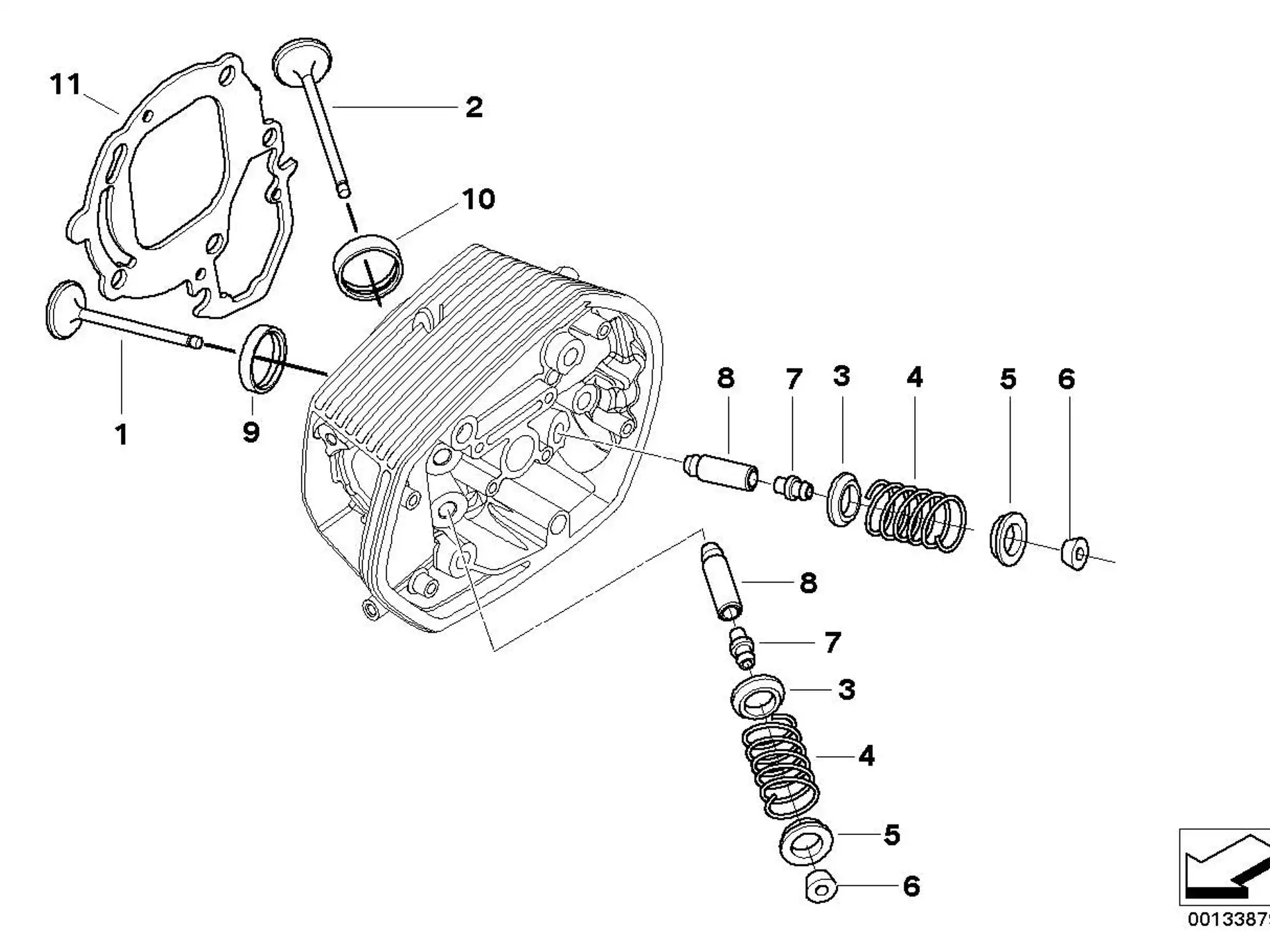 BMW Ventilschaftabdichtung A40 A61 A67 K02 K03 K08 K09 K25 K25H K26 K27 K28 K29 K30 K40 K41 K42 K43 K44 K46 K47 K48 K49 K61 R13 R21 R21A R22 R28 11341340849