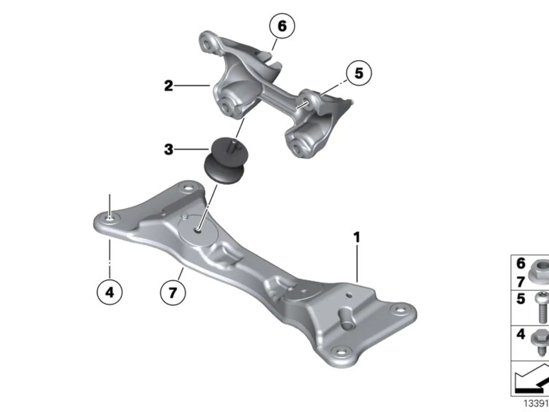 BMW Getriebelager E30 E34 E36 E39 E46 E81 E82 E84 E87 E88 E89 E90 E91 E92 E93 F10 22316799330
