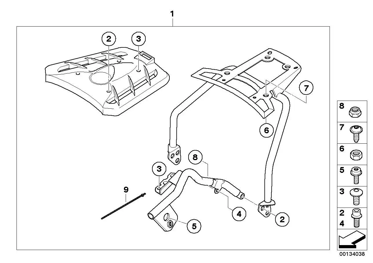 BMW Sechskantmutter K41 07129900831