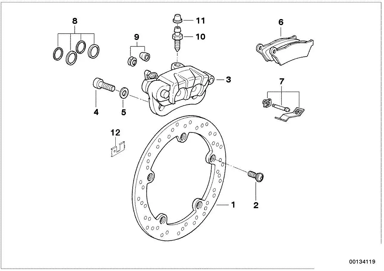 BMW Dichtungssatz Bremssattel R21 R21A R22 R28 34212330311