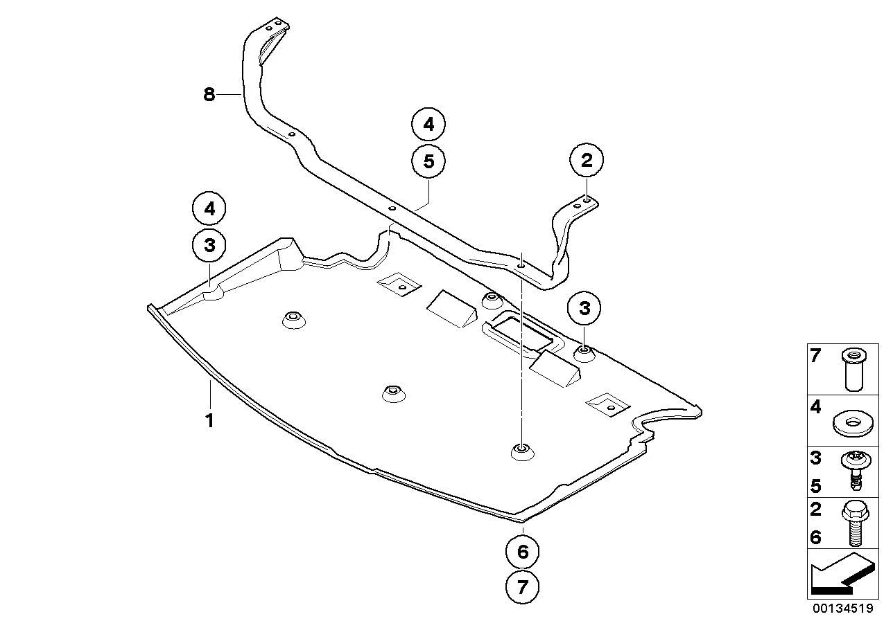 BMW Blindnietmutter Flachkopf E60 E61 E65 E66 F01 F02 F04 F07 F10 F11 I01 I12 I15 41327000571
