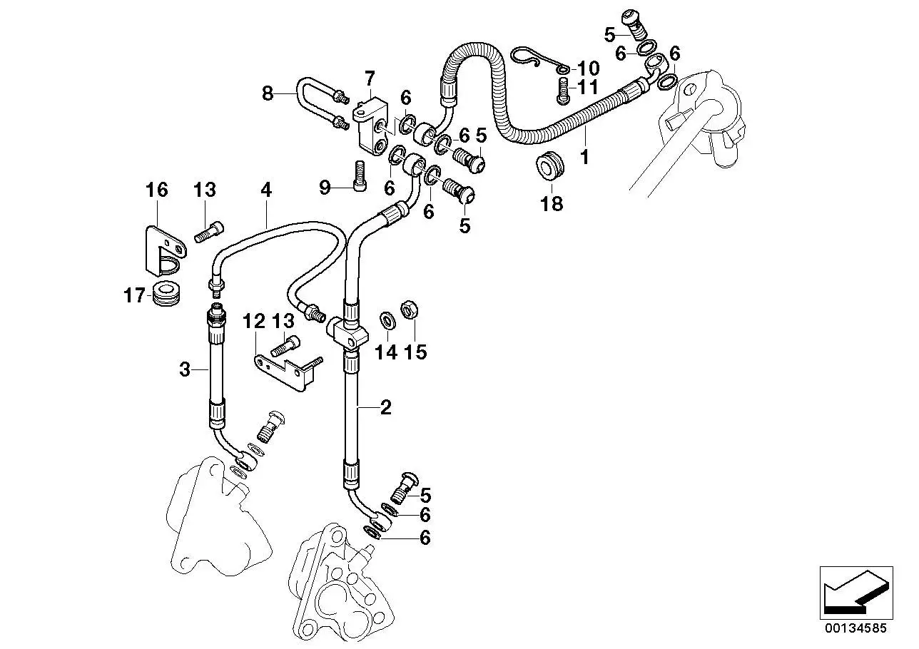 BMW Bremsschlauch Stahlflex 34327673686 - Bildposition 03