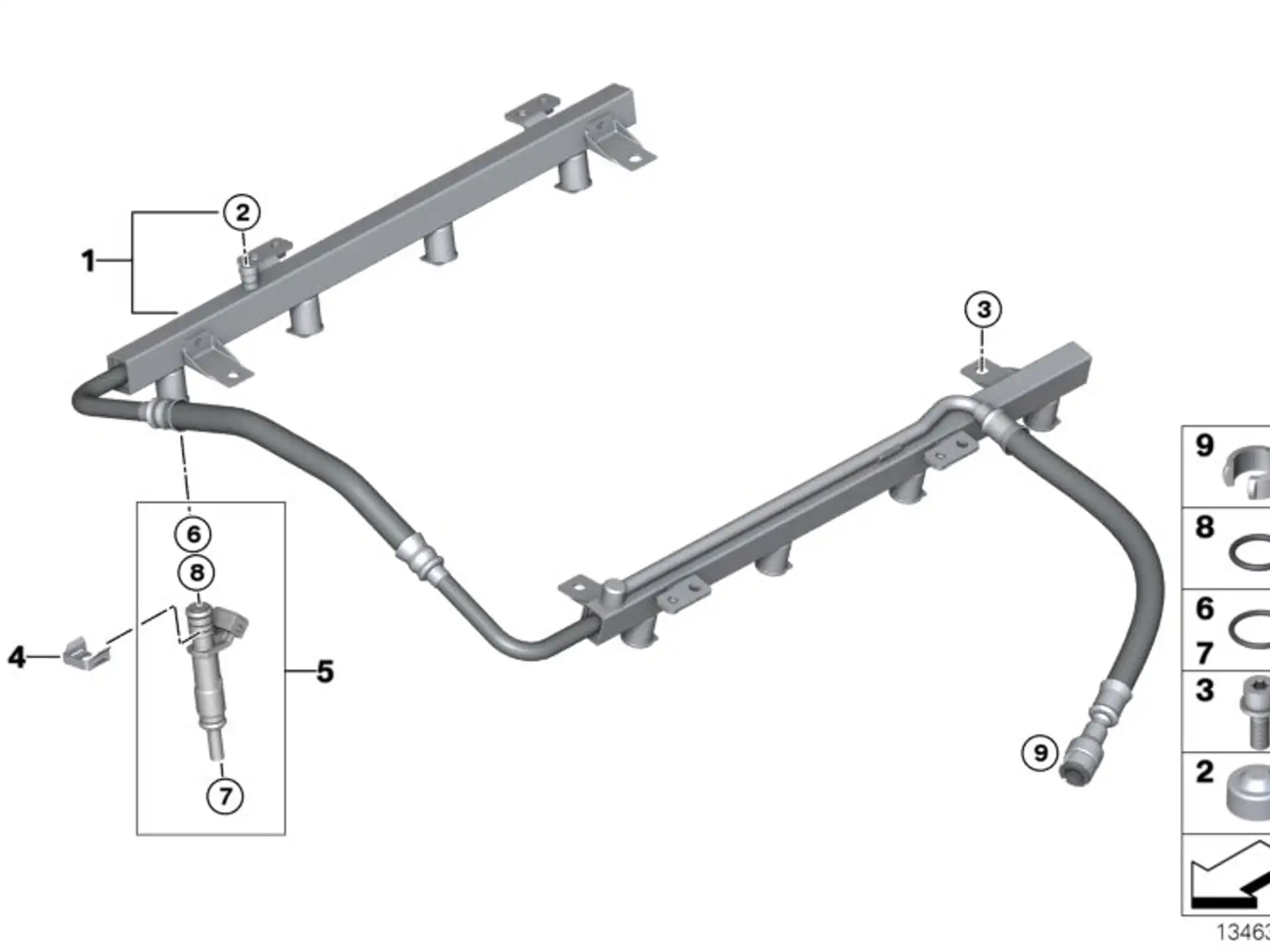 BMW Einspritzventil E53 E60 E61 E63 E64 E65 E66 E70 13647525721