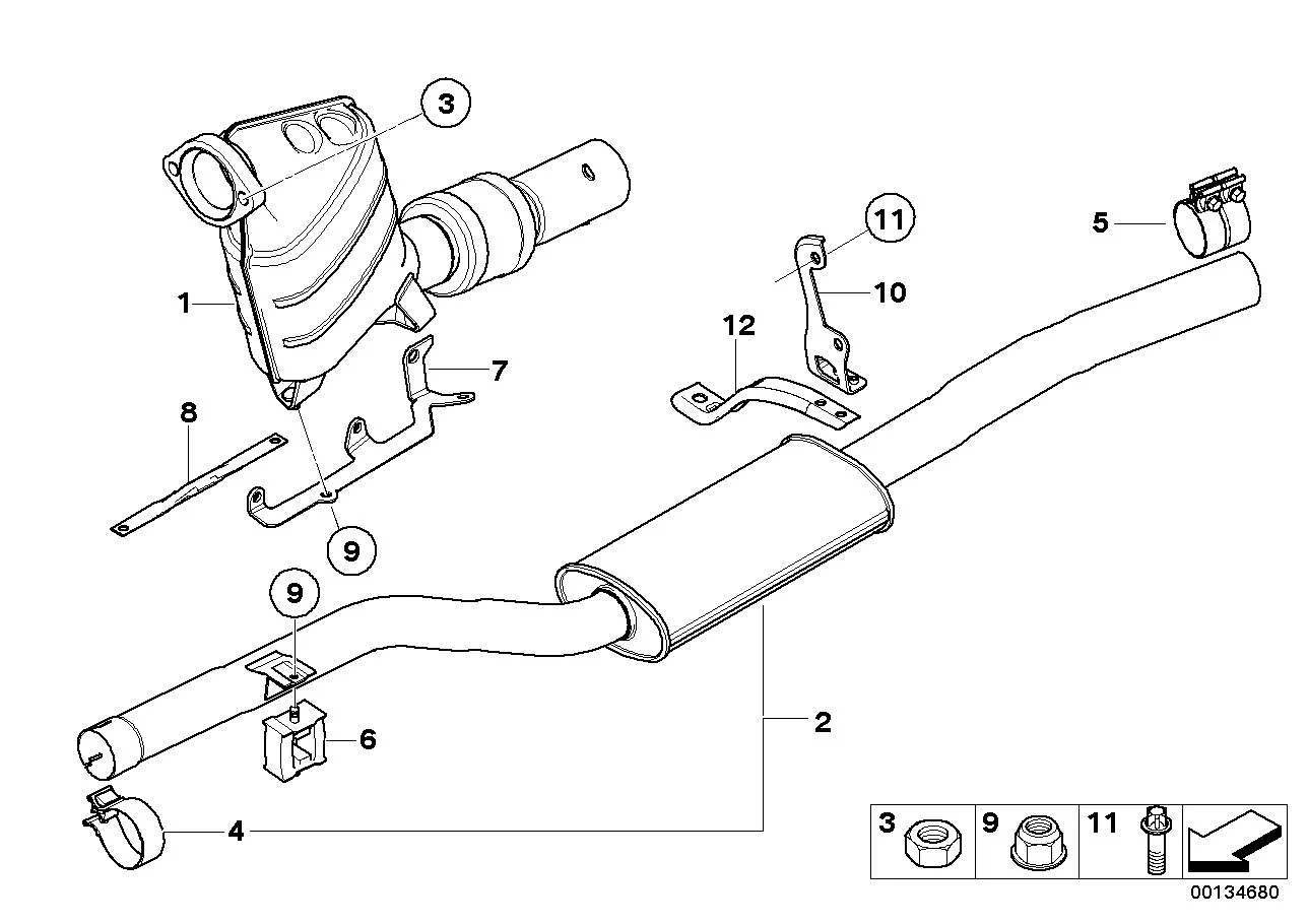 BMW Sechskantmutter M10 18307530972