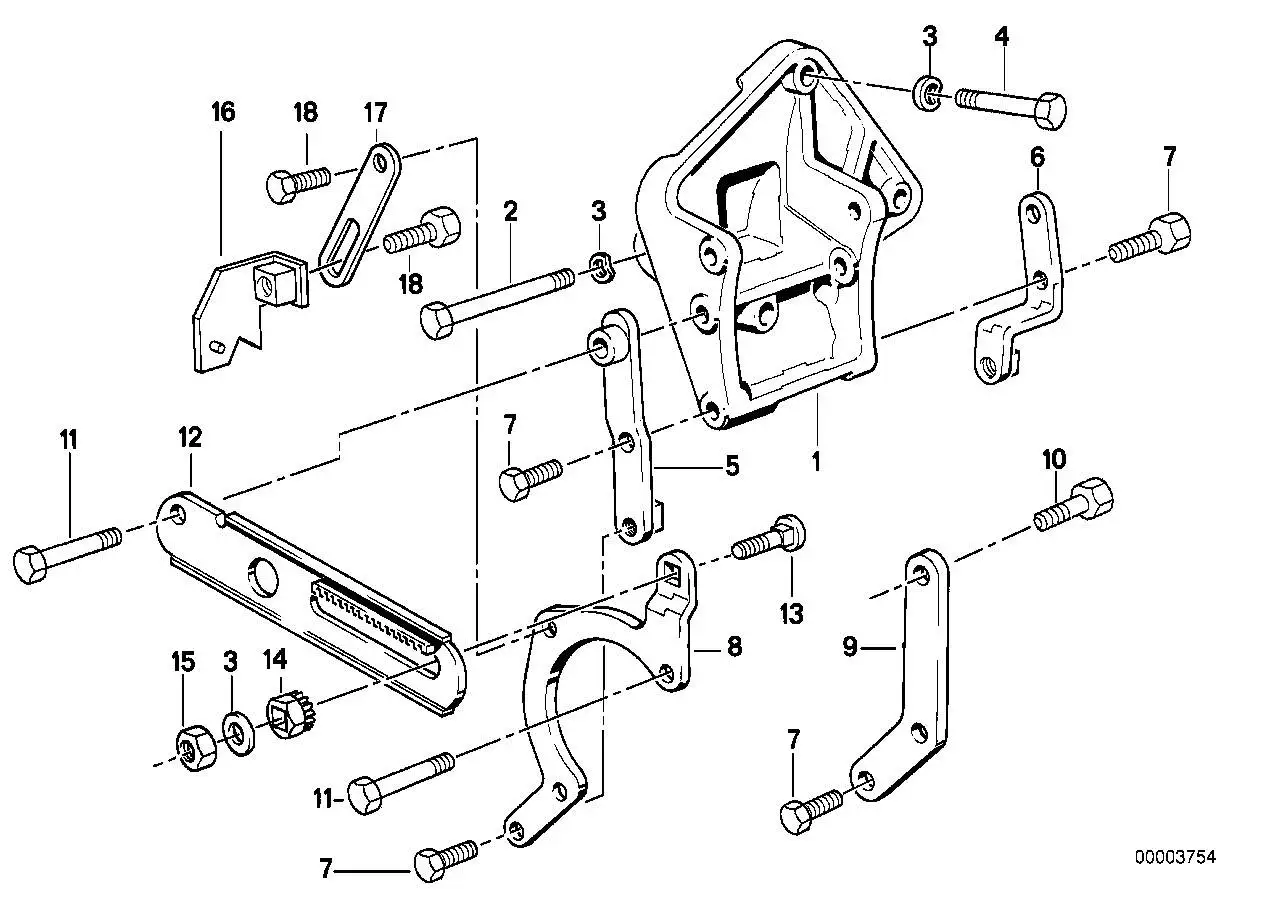 BMW Lagerbock E12 E21 E28 E30 32411264642 - Bildposition 01