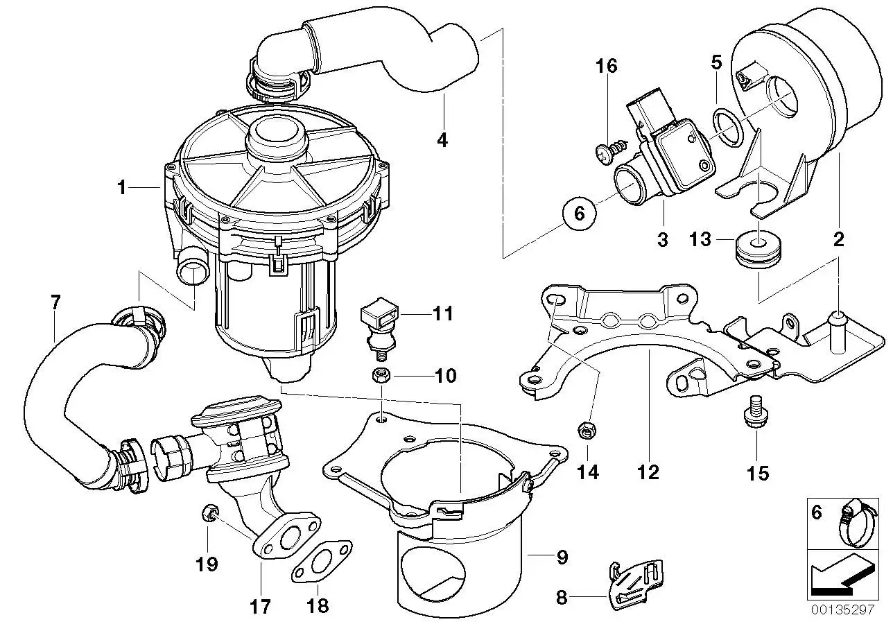 BMW Luftmassenmesser E60 E61 E63 E64 E84 E90 11721438814
